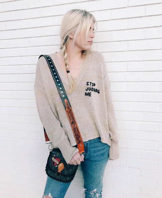 Custom Hand Painted Crossbody Purse