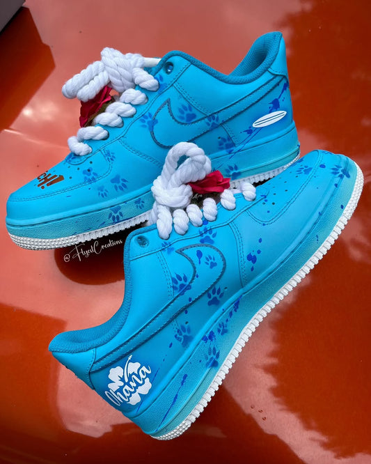 Hand Painted Stitch Custom Air Force 1 Sneakers