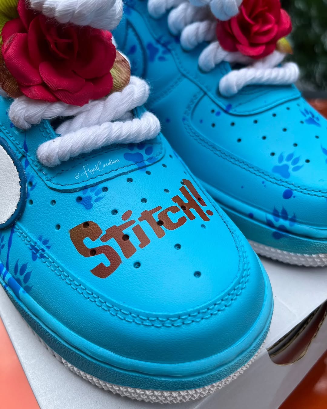 Hand Painted Stitch Custom Air Force 1 Sneakers