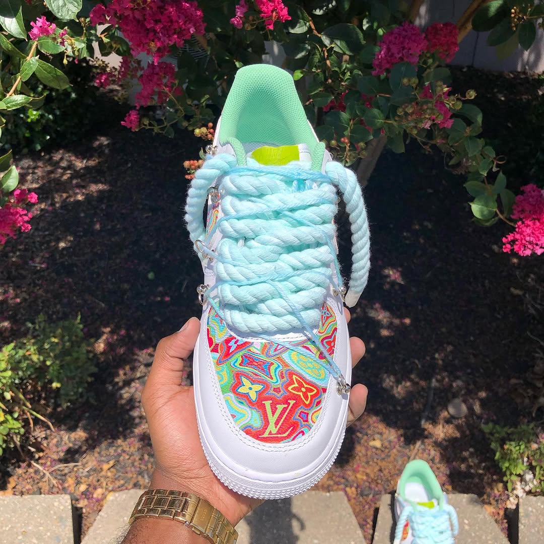 Hand Painted Colorful Custom Air Force 1 Sneakers