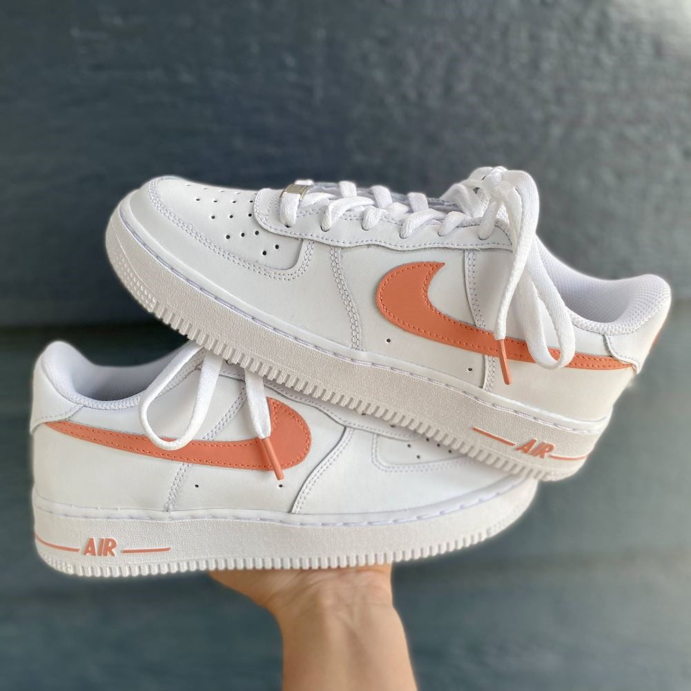 Orange Custom Sneakers Air Force 1