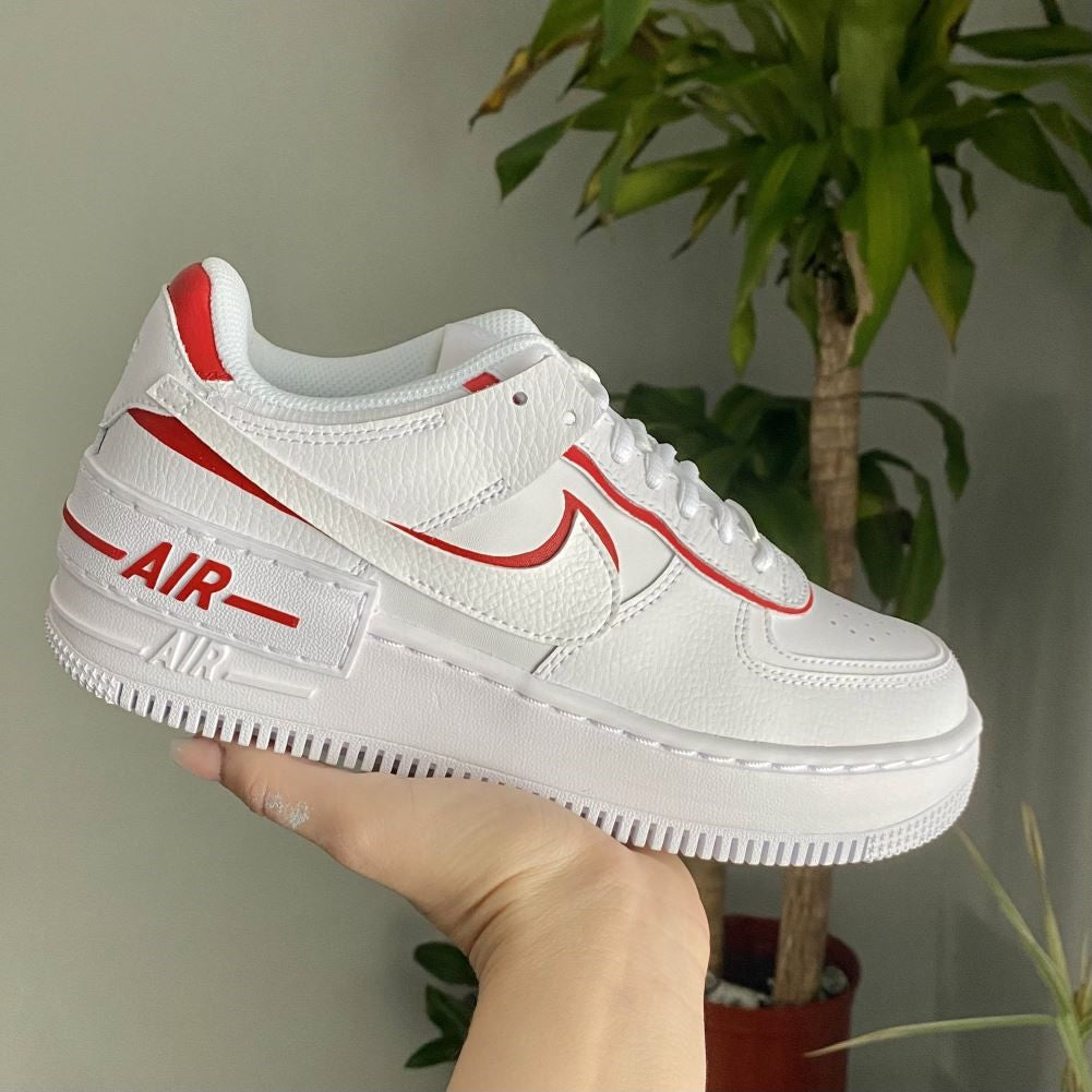 Red Shadow Custom Sneakers Air Force 1