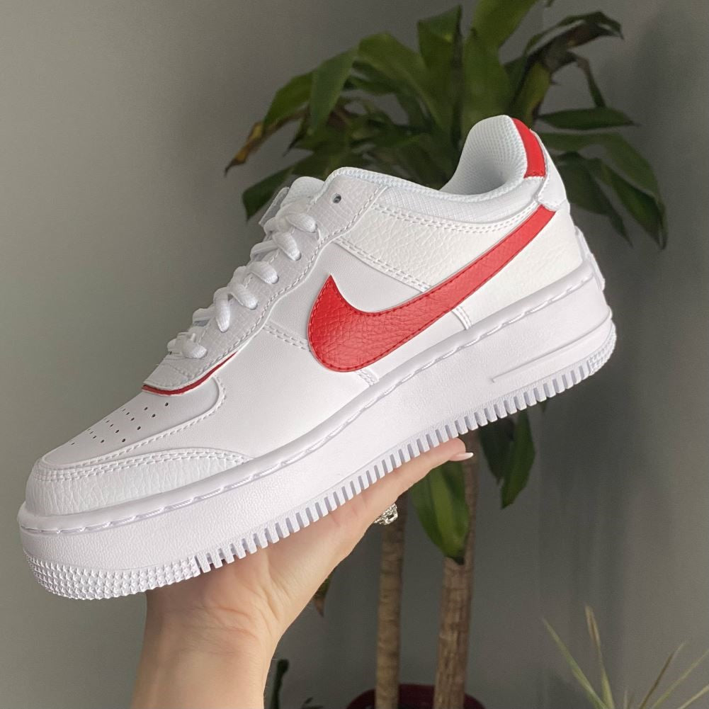 Red Shadow Custom Sneakers Air Force 1