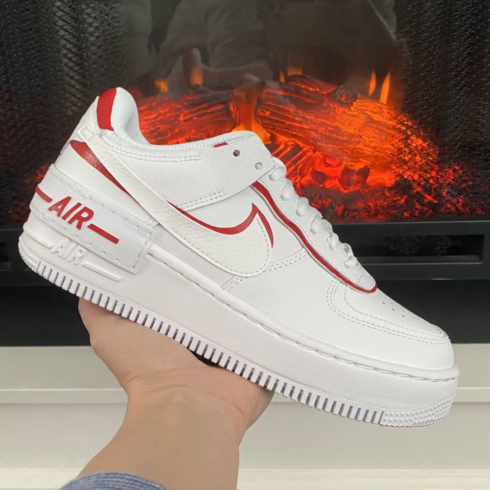 Red Shadow Custom Sneakers Air Force 1