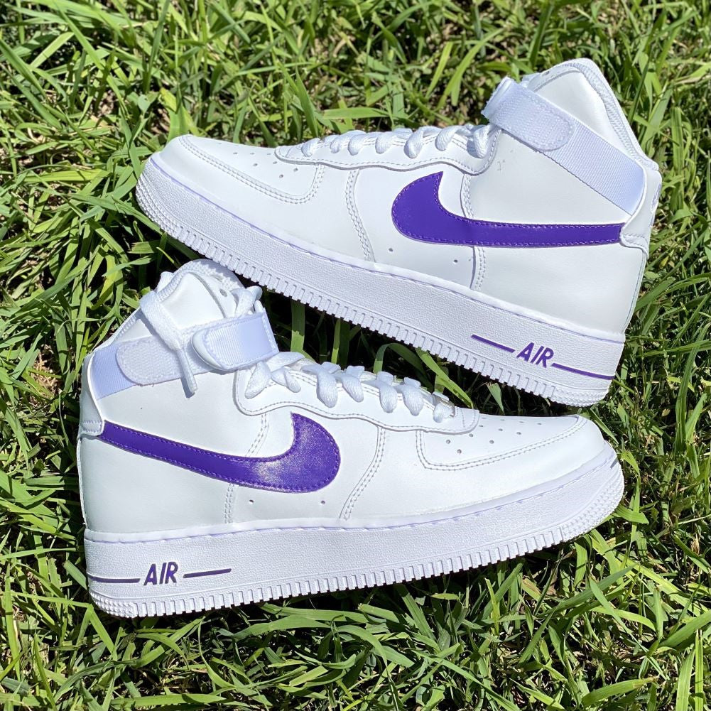 Dark Purple Custom Sneakers Air Force 1