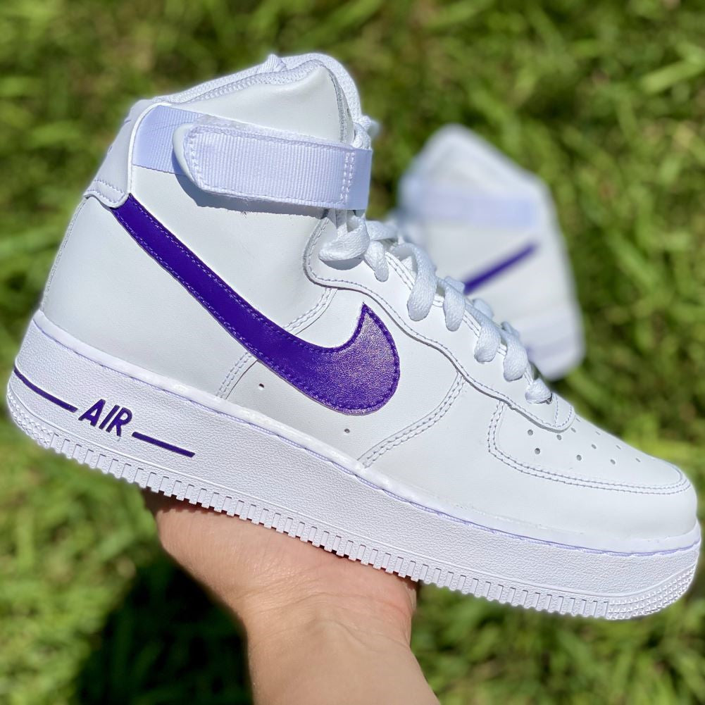 Dark Purple Custom Sneakers Air Force 1