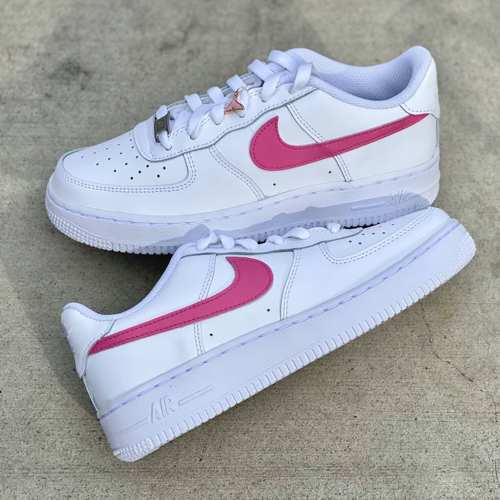 Pink Smooth Custom Sneakers Air Force 1