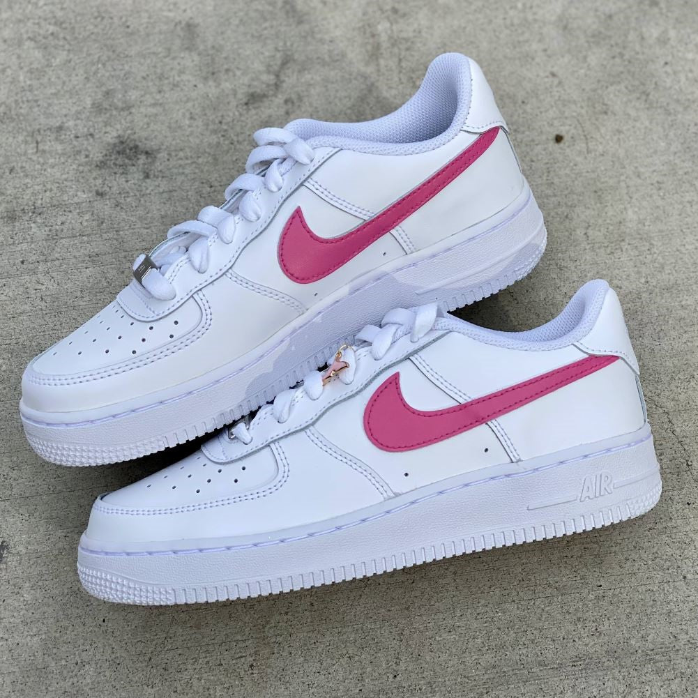 Pink Smooth Custom Sneakers Air Force 1