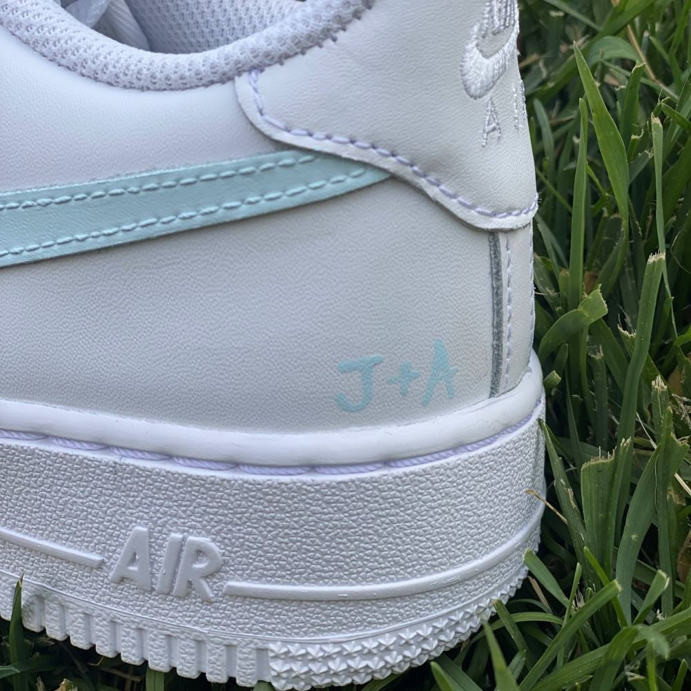 Soft Blue Custom Sneakers Air Force 1