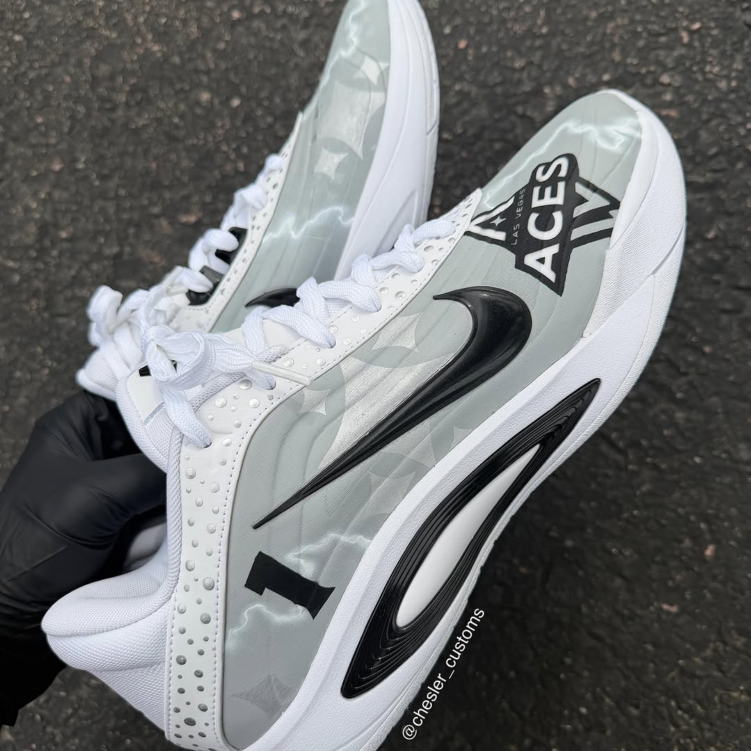 Hand Painted Custom Las Vegas Aces Sneakers