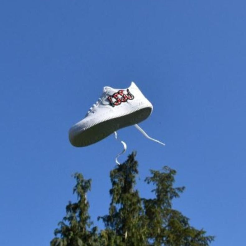Red Snake Custom Sneakers Air Force 1