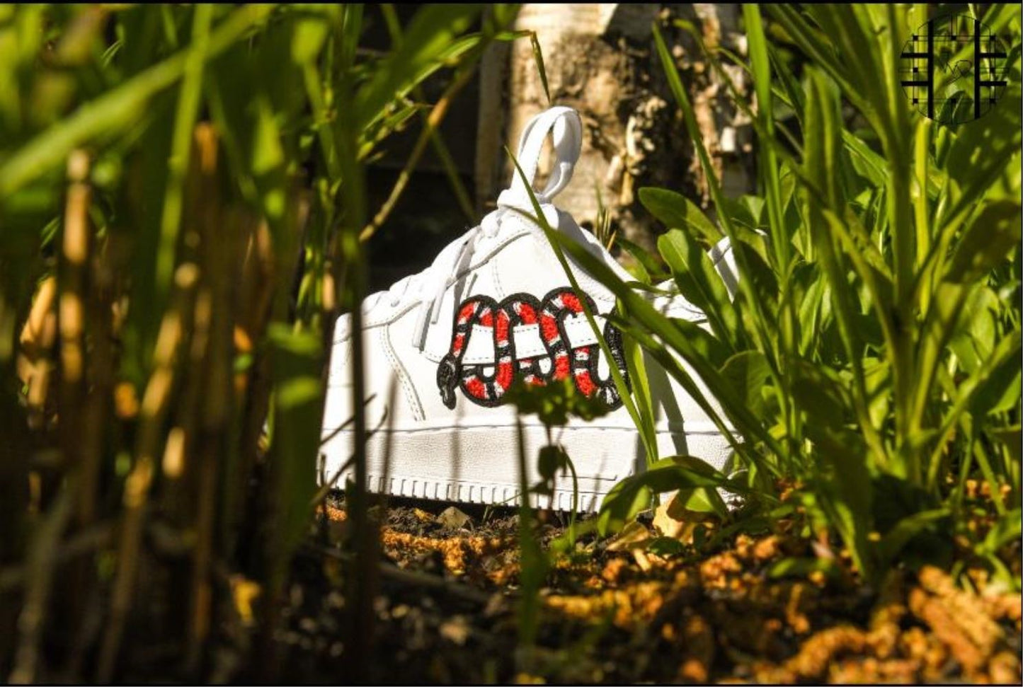 Red Snake Custom Sneakers Air Force 1