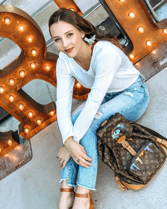 Hand Painted Custom Backpack Personalized Stylish Daily Bag