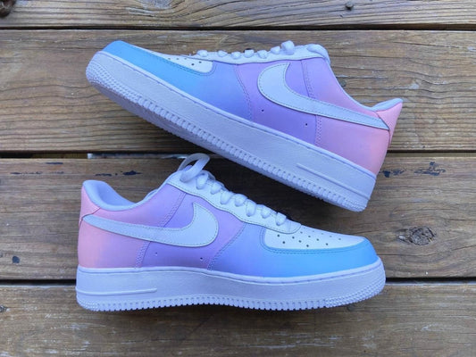 Baby Blue Baby Pink Custom Air Force 1 Shoes