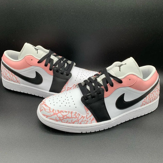 Baby Pink Crackle Custom AJ 1s Shoes