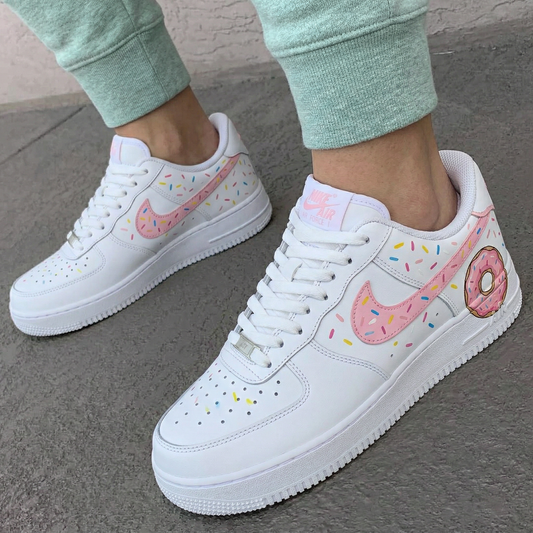 Baby Pink Donut Sprinkles Custom AF 1s Shoes