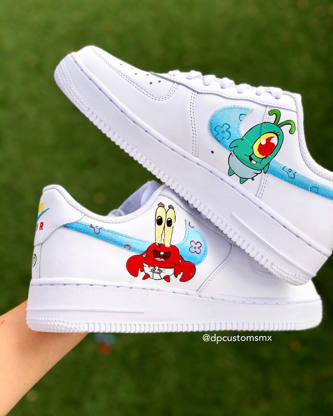 Blue Cartoon Character Custom Air Force 1 Shoes