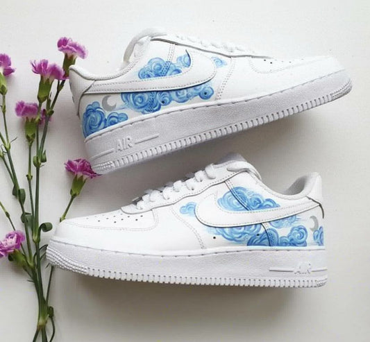 Blue Clouds Custom Air Force 1 Shoes
