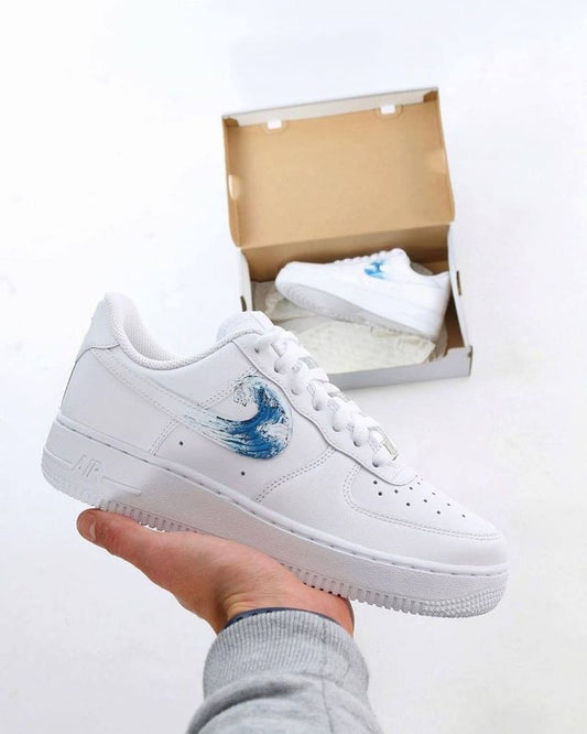 Blue Wave Custom Air Force 1 Shoes