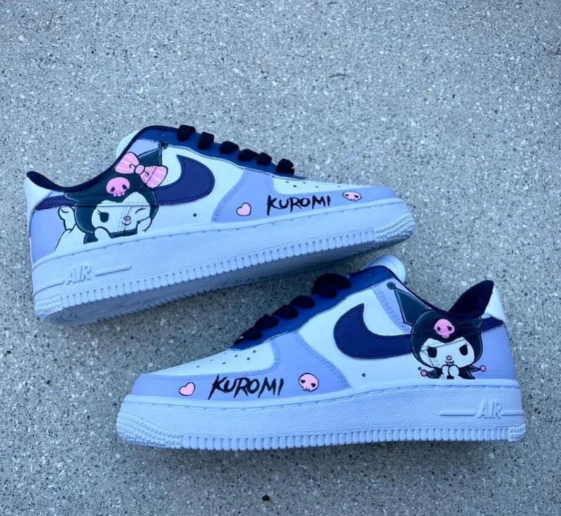 Custom Air Force 1 Baby Purple with Kuromi Design