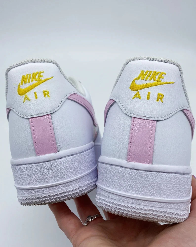 Custom Air Force 1 White Baby Pink Floral