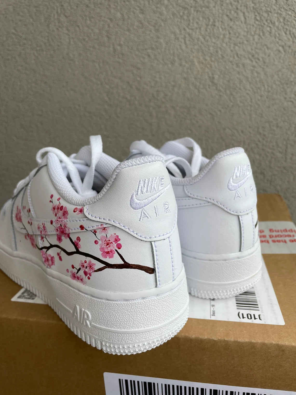 Custom Air Force 1 White Cherry Blossom