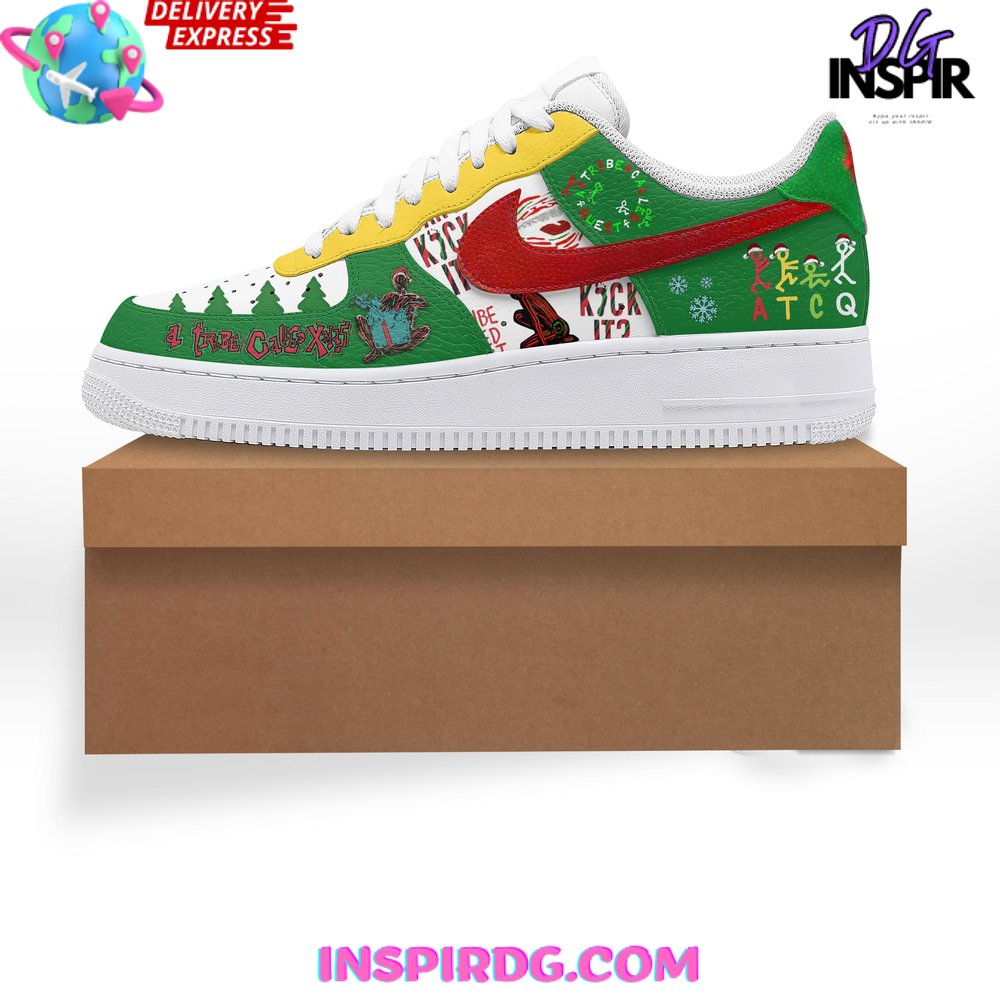 Custom Air Force 1 White Green Yellow With Graffiti Patterns