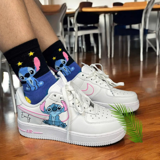 Custom Air Force 1 White Stitch Pattern