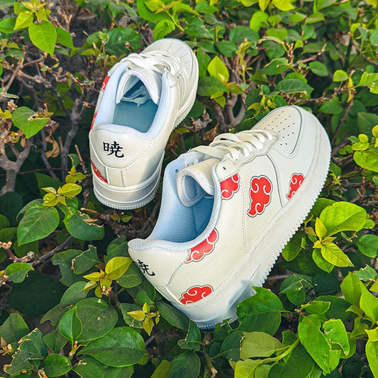Custom Air Force 1 White With Akatsuki Clouds