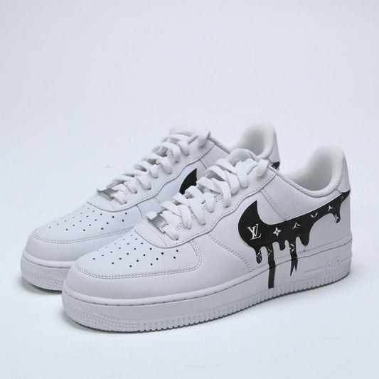 Custom Air Force 1 White With LV Pattern