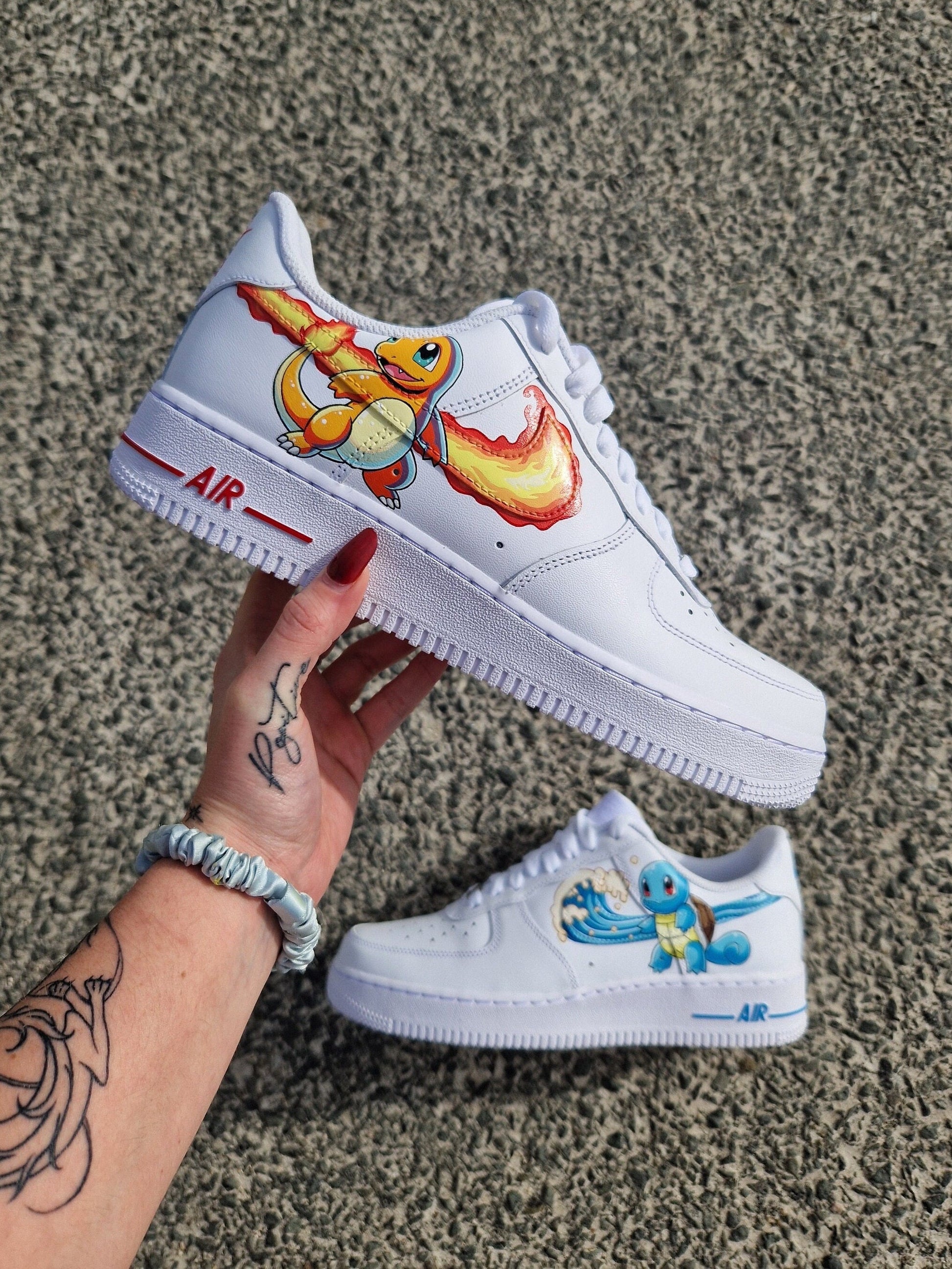 Custom Air Force 1 White With Pokemon Theme