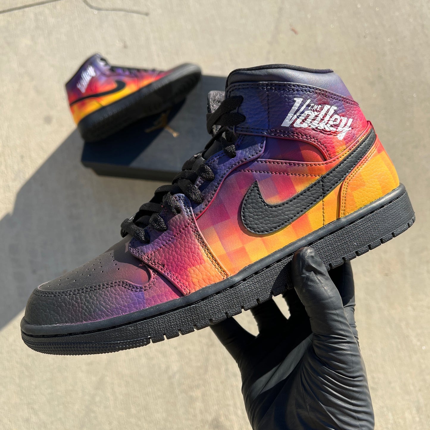 Custom Air Jordan 1 Multicolor Checkered