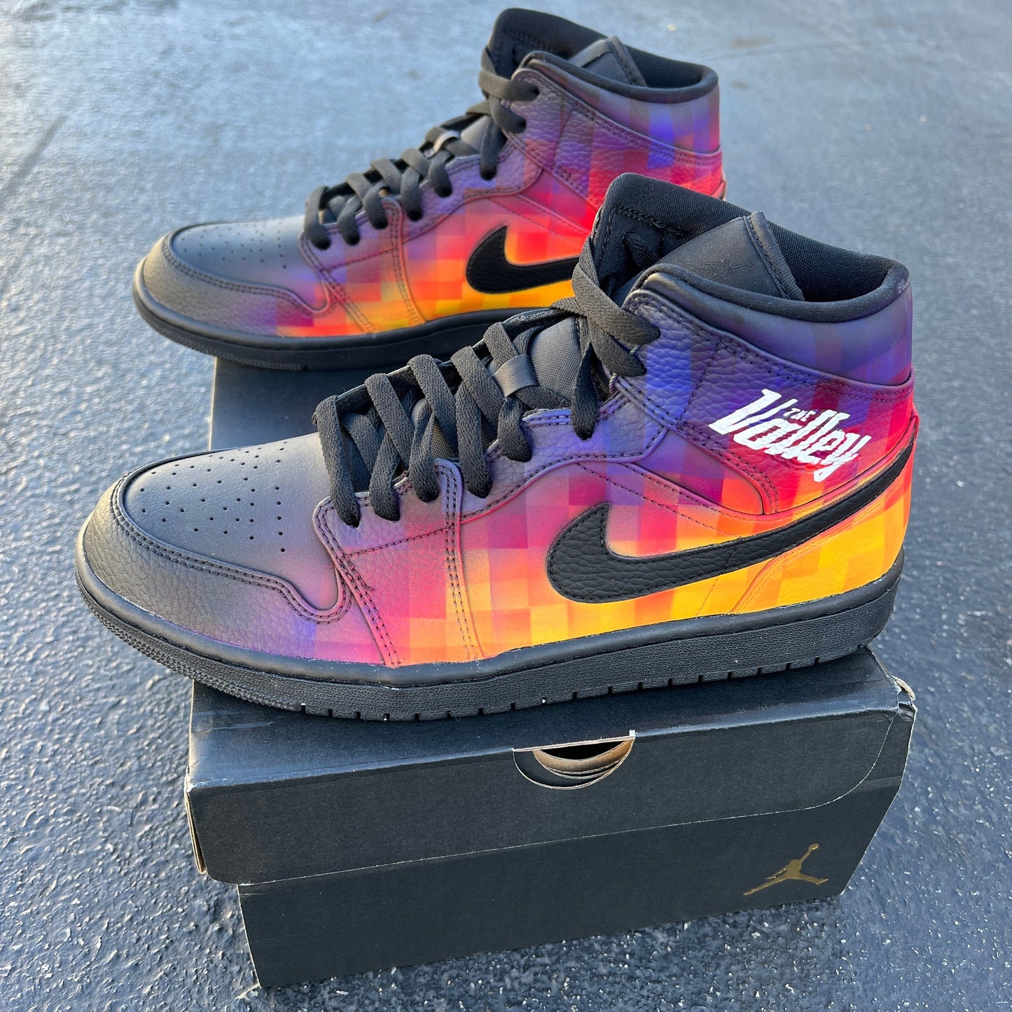 Custom Air Jordan 1 Multicolor Checkered