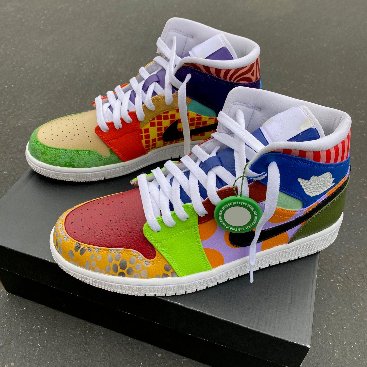 Custom Air Jordan 1 Multicolor With Various Patterns