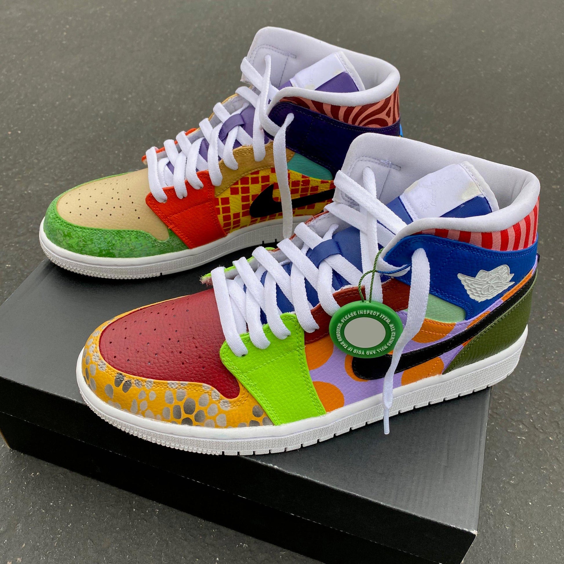Custom Air Jordan 1 Multicolor With Various Patterns