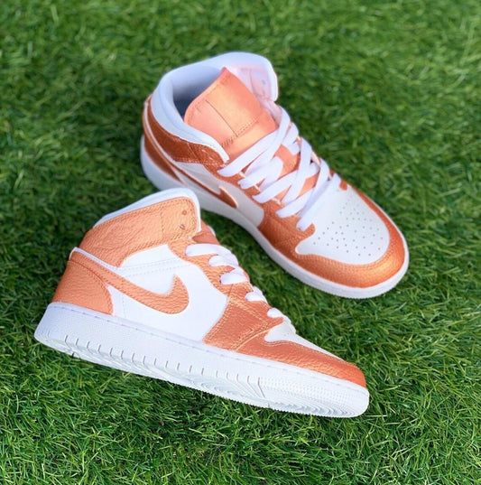 Custom Air Jordan 1 Orange White