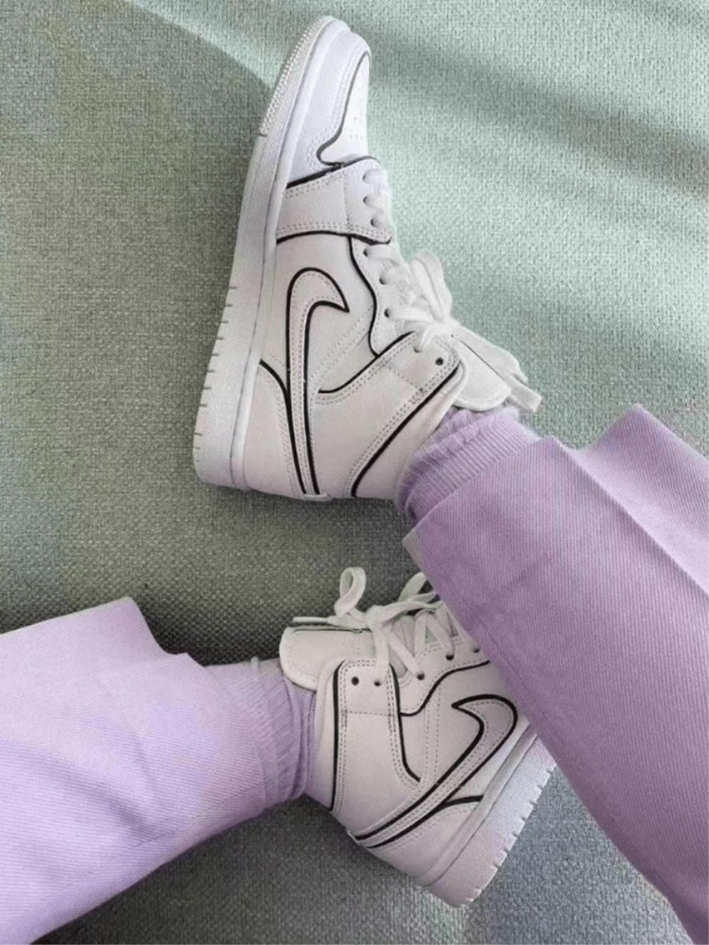 Reflective Lines Sneakers Custom Air Jordan 1