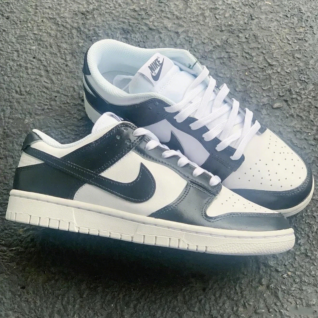 Custom Dunk Black And White Low