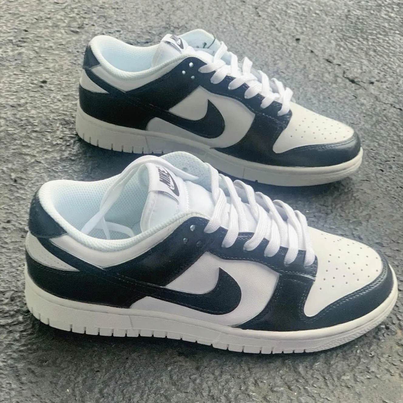 Custom Dunk Black And White Low