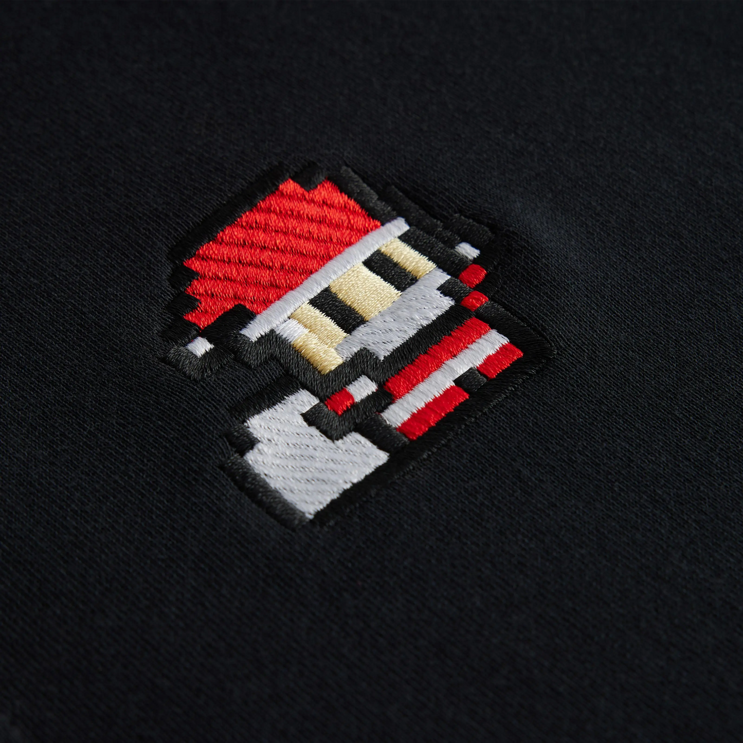 Custom Embroidery Nike Sweatshirt Black Pixel Santa Design