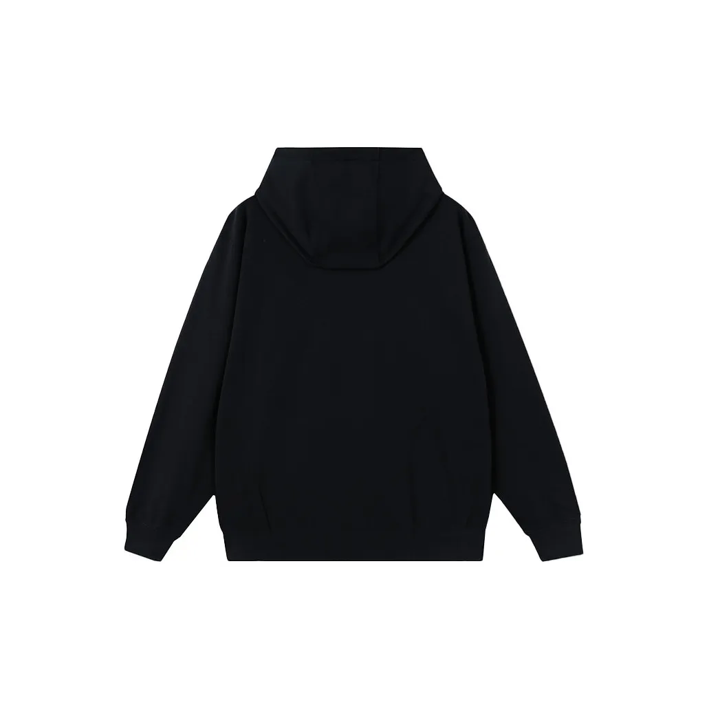 Custom Embroidery Nike Sweatshirt Black With Red Floral