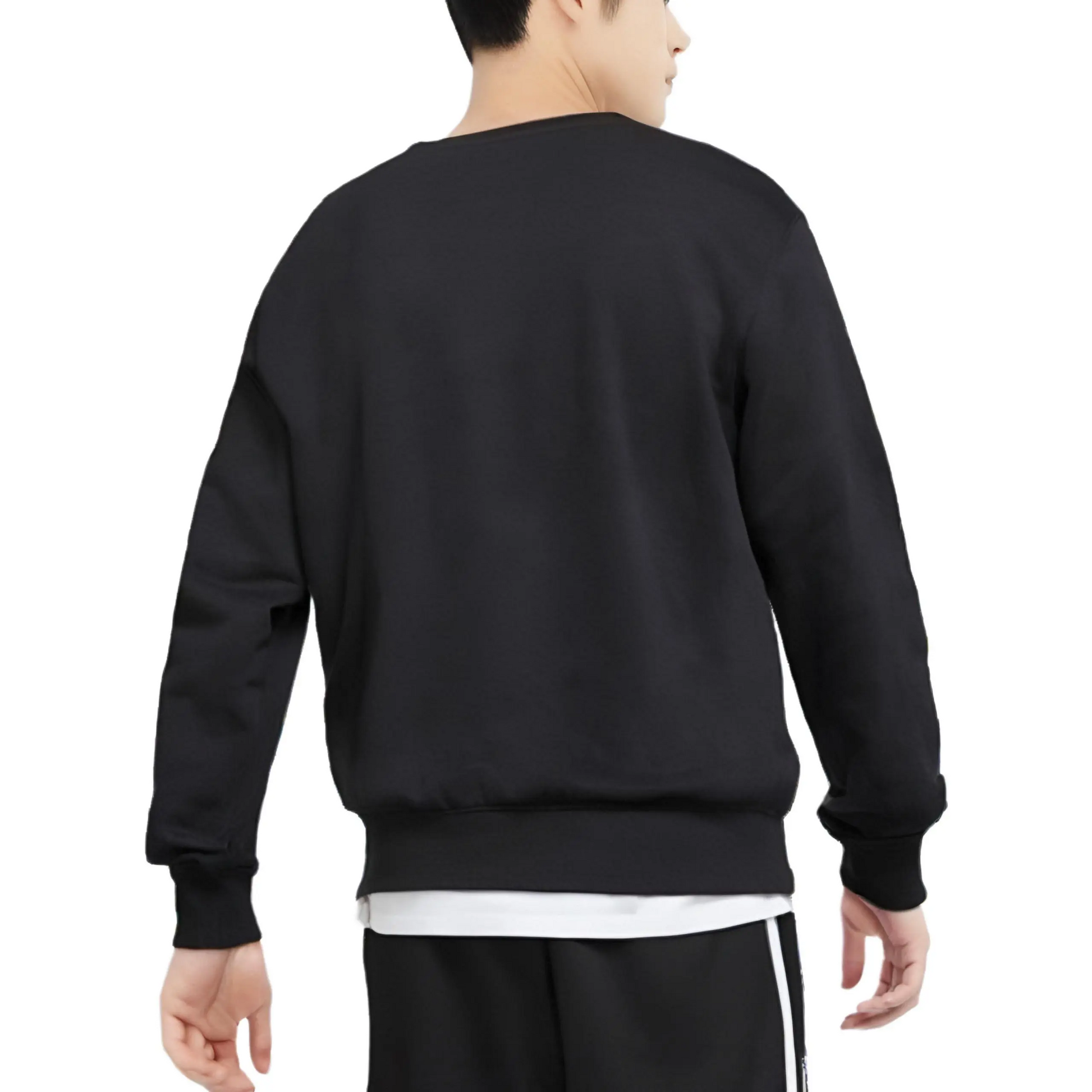 Custom Embroidery Nike Sweatshirt Black With White Cute Ghost