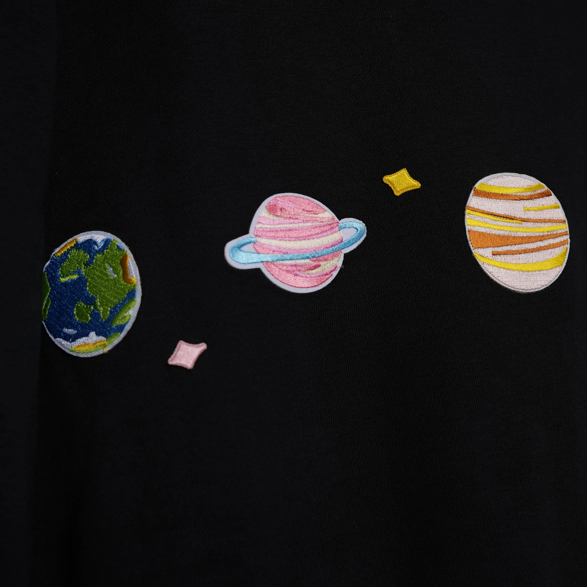 Custom Nike Sweatshirt Black Colorful Planets