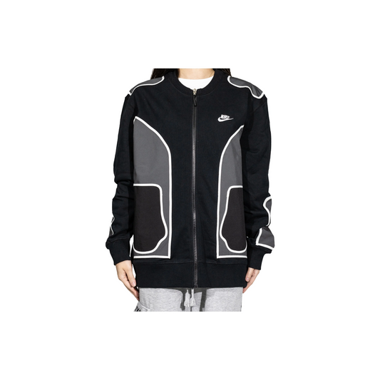 Custom Nike Sweatshirt Black Gray White Outline Design