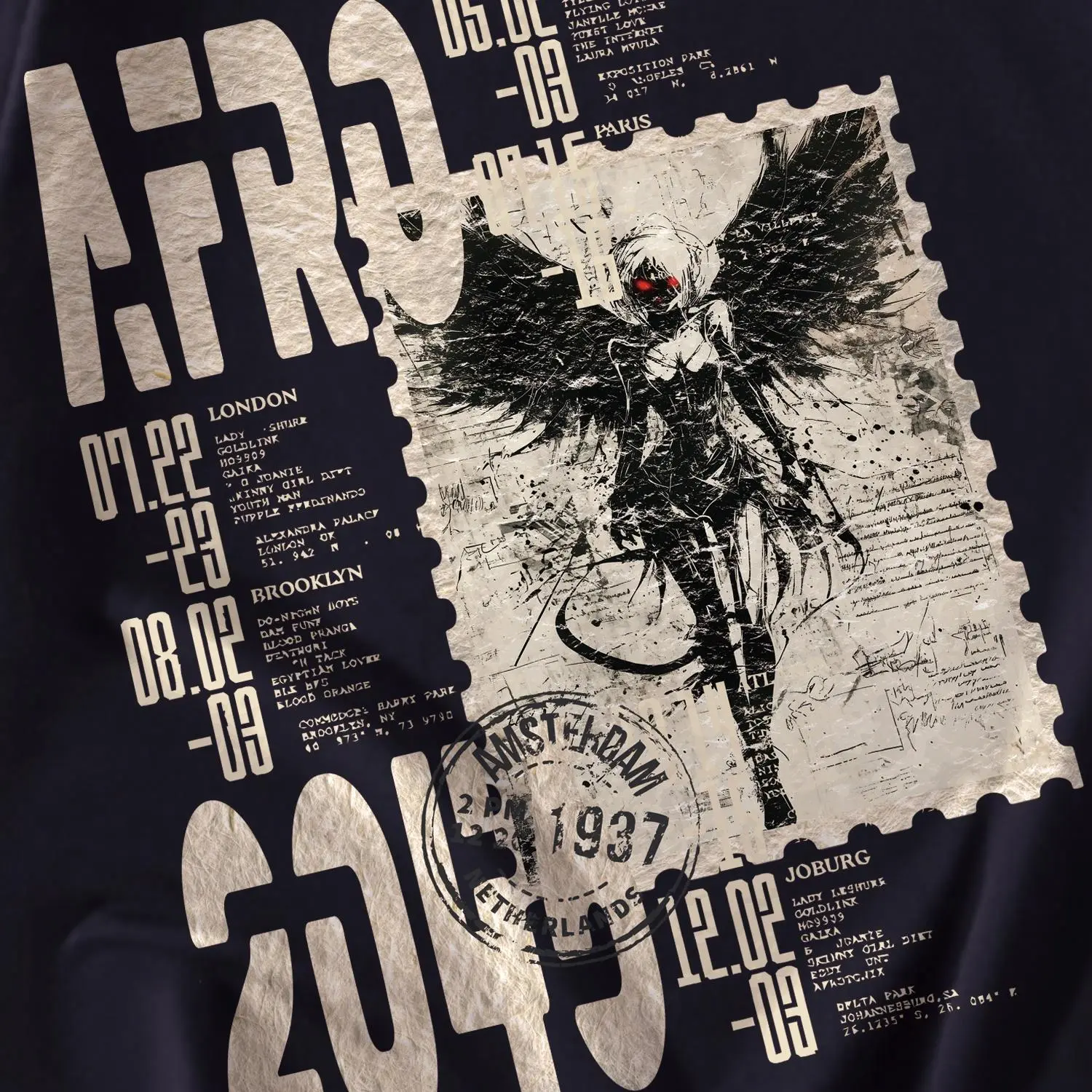 Custom Nike Sweatshirt Black With Fantasy World Quote And Triangle Logo