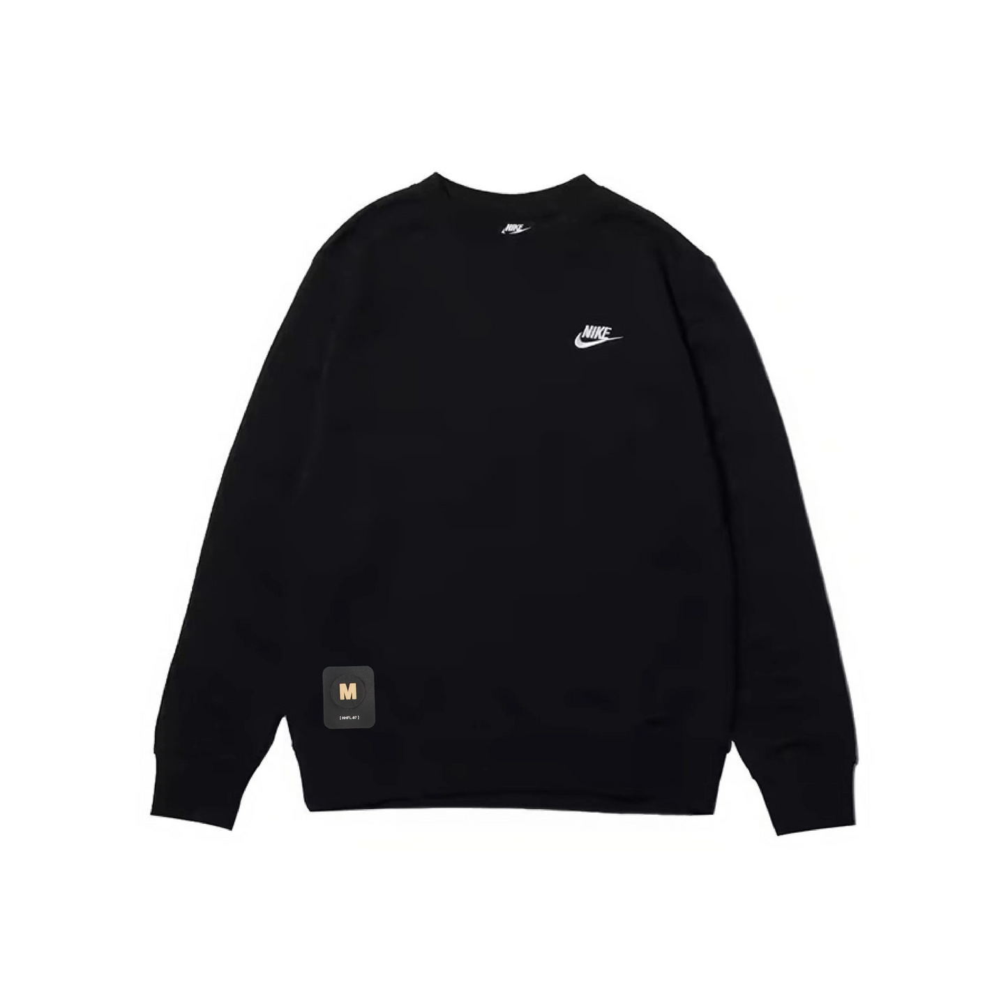 Custom Nike Sweatshirt Black With Small M Logo