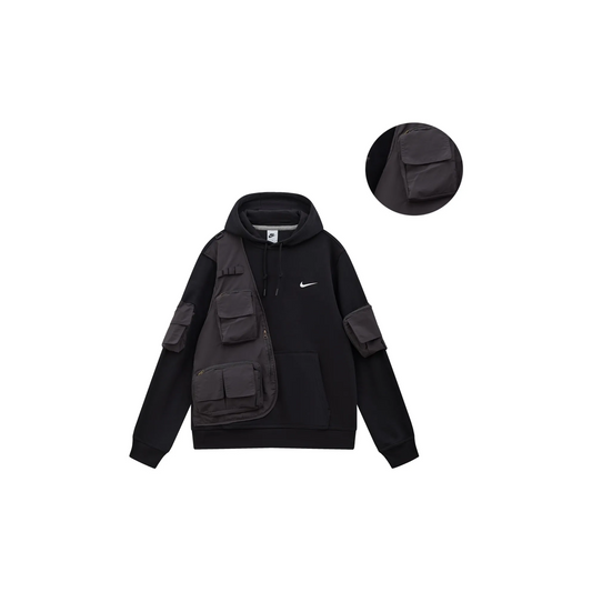 Custom Nike Sweatshirt Black With Utility Pockets