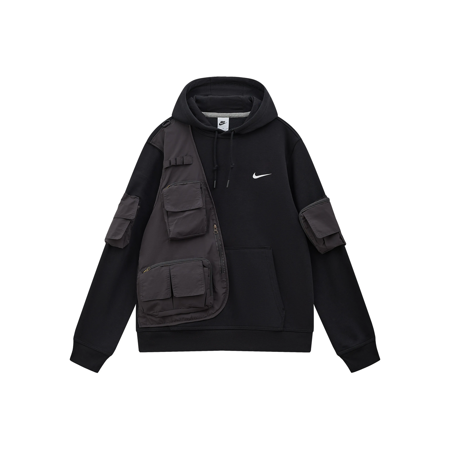 Custom Nike Sweatshirt Black With Utility Pockets