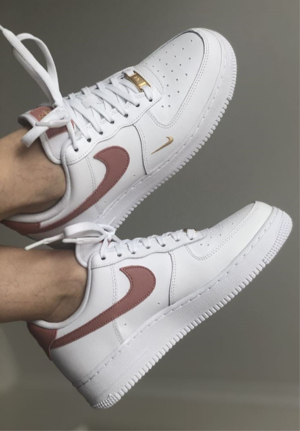 Golden Red Sneakers Custom Air Force 1