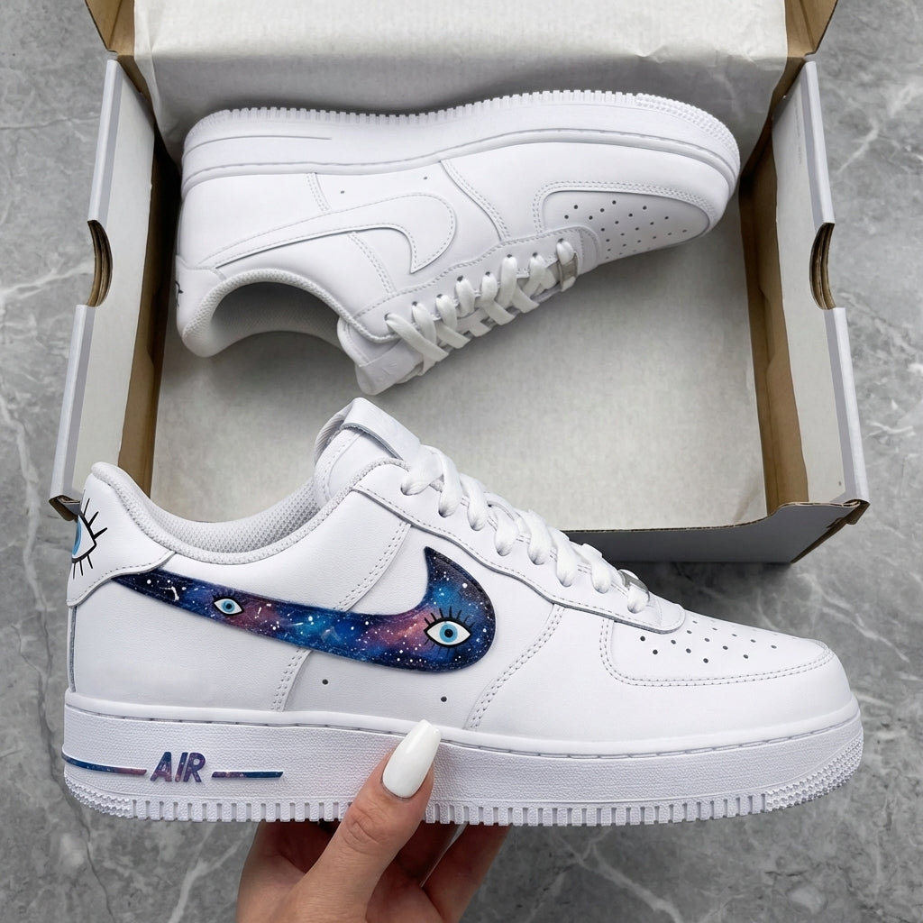 Galaxy Eyes Custom AF 1s Shoes